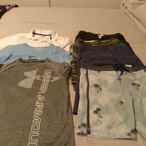 Under Armour Gray T-Shirt and Nike Blue Polo